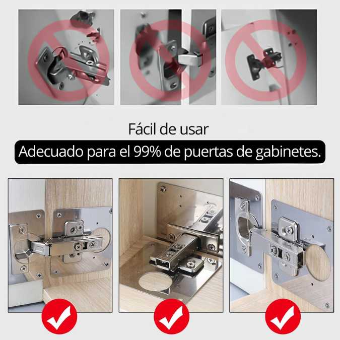REPARA TUS PUERTAS EN MINUTOS - KIT REPARA BISAGRA + ENVÍO GRATIS 🎁
